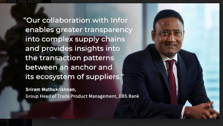 Infor and DBS Bank partner to integrate digital trade financing into global supply chains
