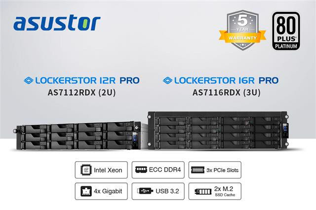 ASUSTOR announced Lockerstor 12R Pro and 16R Pro Storage