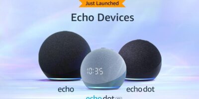 Echo Dot Echo Dot with clock and Echo feature all new spherical designs improved audio quality bass 1