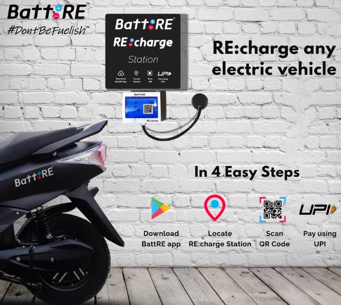 BattRE Introduces Innovative Low Cost RE Charge Stations