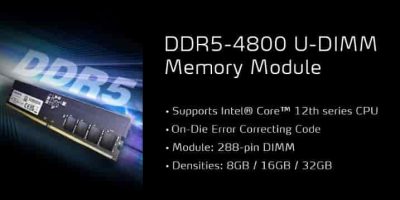 ADATA Launches DDR5 4800 XPG LANCER RGB DDR5 High Performance Memory Modules min