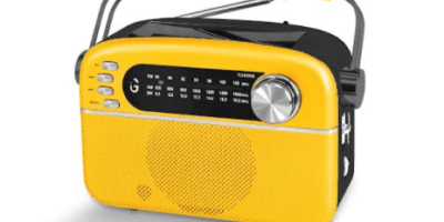 iGear ‘Evoke —Retro Modern Style Solar Radio and MP3 Player