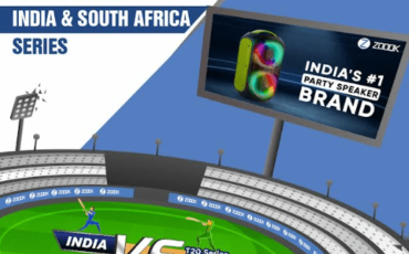 ZOOOK joins India SA T20I Series with on ground branding