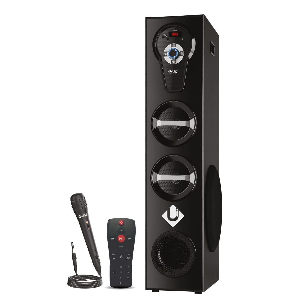 Ui Tower Box Series 100 Watt Wireless Speaker min