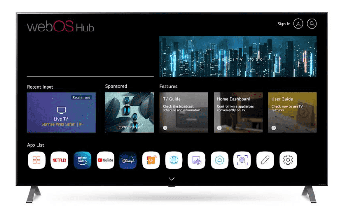 Veira Group web OS Hub 2.0 Smart TVs