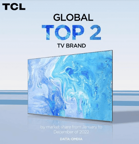 TCL Ranked Global Top 2 TV Brand According to OMDIA