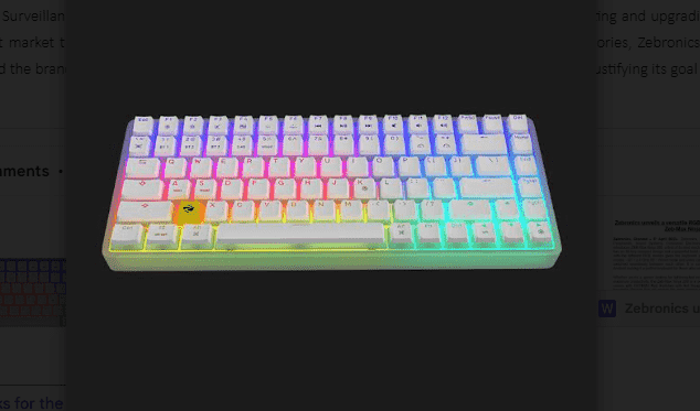 Zeb Max Ninja 200 RGB Mechanical Keyboard