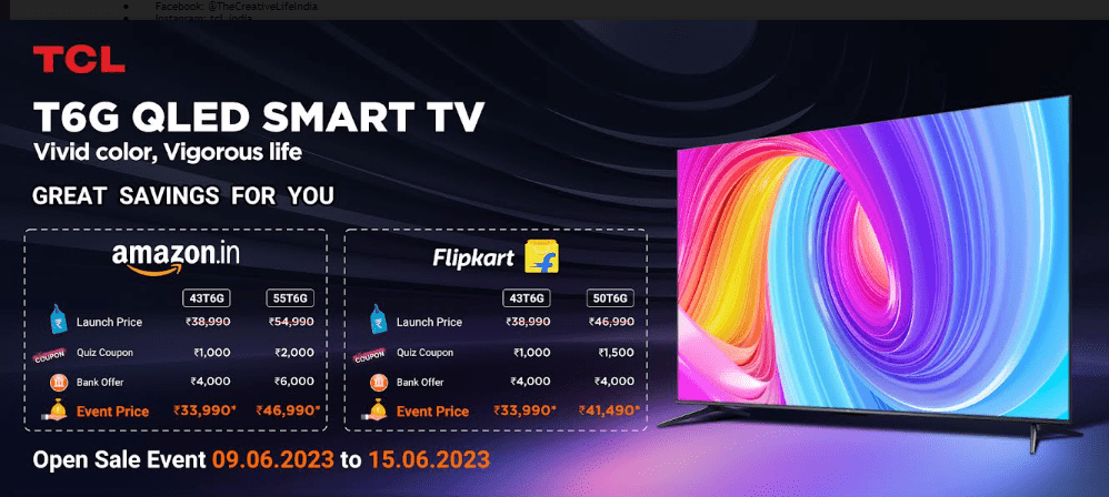 TCL exclusively launches T6G 4K Ultra HD Smart QLED Google TV